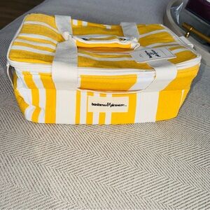 Business & Pleasure Yellow Striped Travel Bag